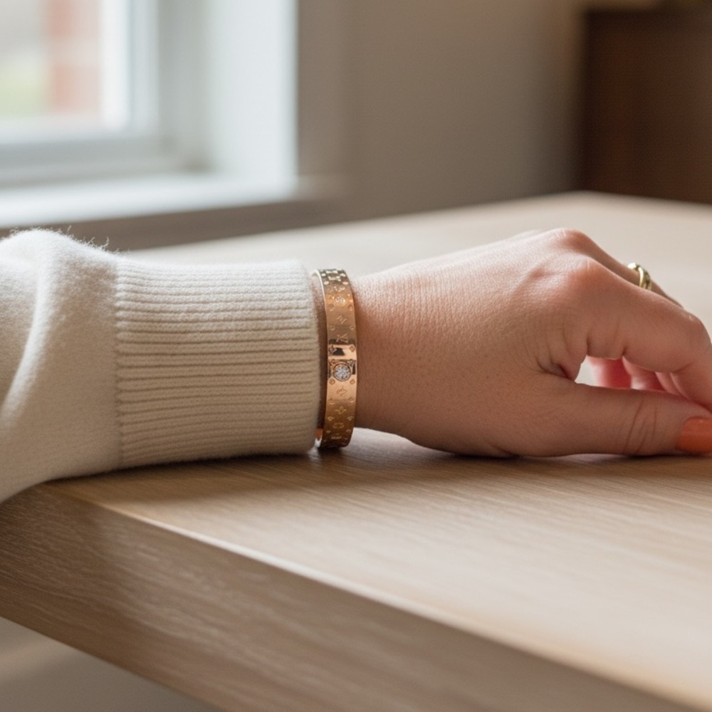 Louis Vuitton Nanogram Rose Gold Bracelet - Picture 2 of 10